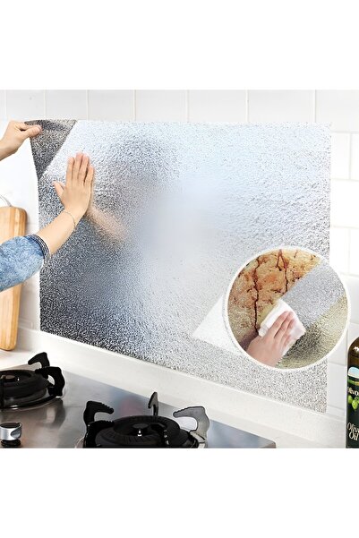 Danex Kitchen Self-Adhesive Aluminum Foil Sticker, Silver, 60cm x 1m