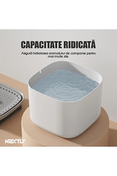 NEXTLY Automated Pet Water Fountain with 10 Filters, 3L Capacity, USB Powered, Non-Toxic Material
