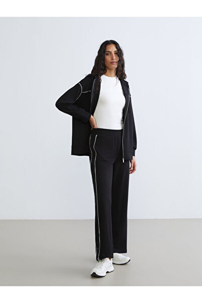 LC Waikiki MG TREND'EN Siyah Beli Lastikli Kadın Eşofman Altı