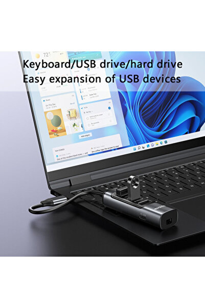 Yesido Type-C Hub to USB, USB-C, Mini DP, PD 100W, 5-in-1 HB24