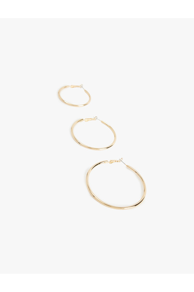 Koton 3'lü Çelik Halka Küpe Seti