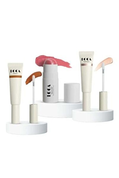 Luca Cheek Set - Cream Highlighter, Bronzer & Blush (3 pieces)