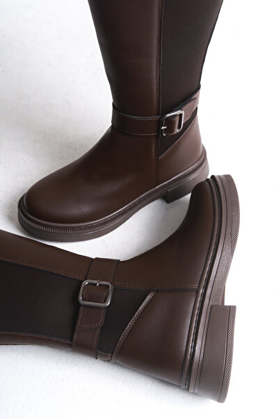 Riccon Ienweth Kadın Çizme 00121907 Kahverengi Cilt