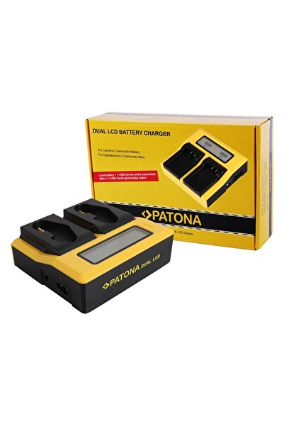 Patona Încărcător USB LCD dual pentru Canon LP-E4 LP-E19 EOS 1D 1DS Mark III ...
