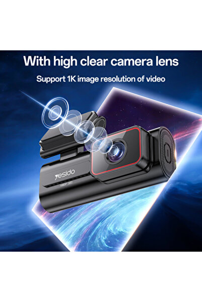 Yesido Car dash camera Full HD 1080p, Wi‑Fi, G-Sensor function, KM21