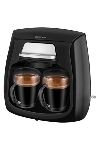 Sencor SCE2100BK Filter Coffee Maker, 500W, 0.3L Water Tank, 2-Cup Capacity, Black