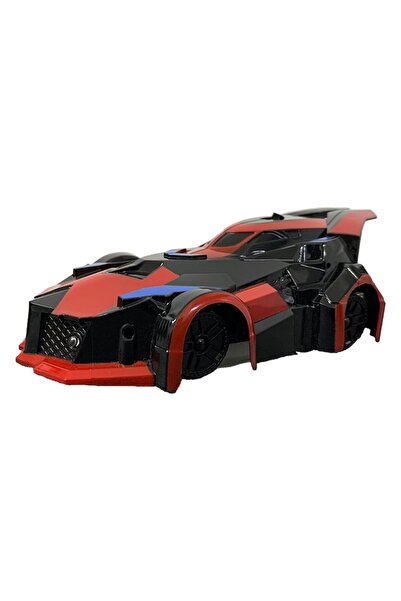 NEXTLY Gravity-Defying RC Car, Wall & Ceiling Racer, 360° Spin, USB Charge, Black-Red