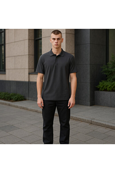 Germenicia Climacool Drytouch Men's Polo Shirt Collar T-Shirt – 100% Micro Pes Deep Mash