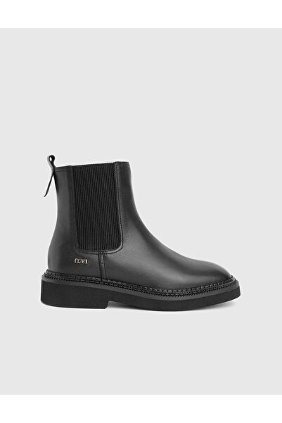 İLVİ Matew Genuine Leather Black Women's Boots