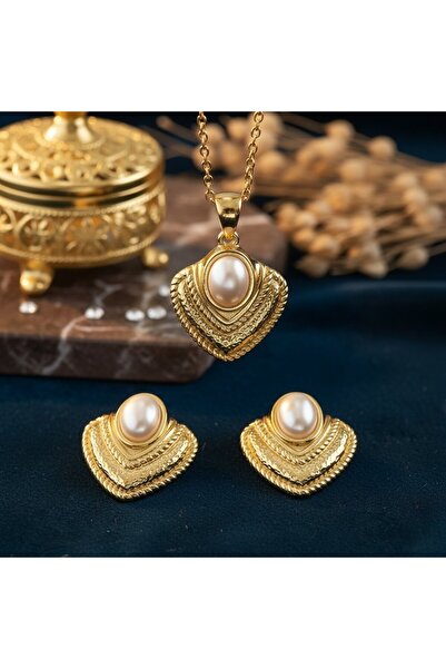 KEVSA Jewelry Set colier și cercei din oțel inoxidabil - LPD1483