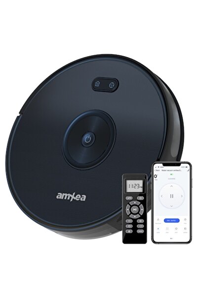 amXea D925-B Robot Vacuum Cleaner, 2200Pa, Black, Wi‑Fi, Optical & Gyroscopic Navigation
