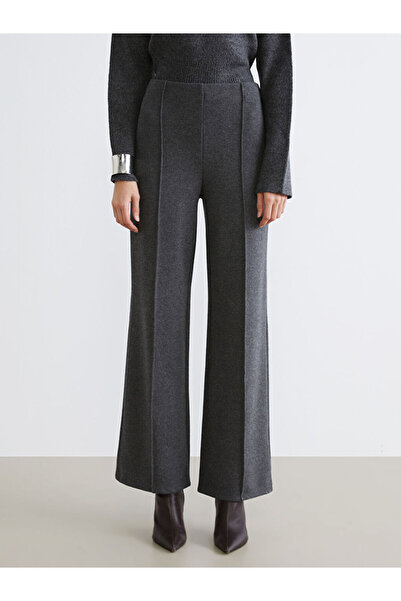 LC Waikiki Pantaloni tricotați de damă cu talie elastică cu picioare largi