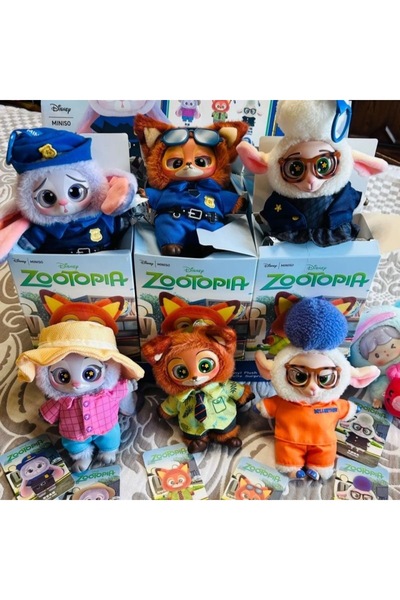 Espey Zootopia Zootropolis Peluş Anahtarlık Figürü Charm Blind Box