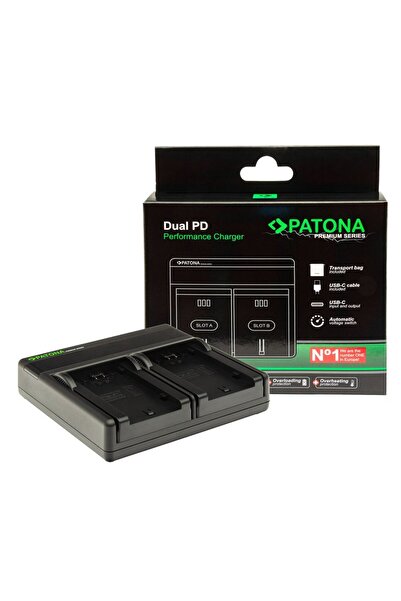 Patona Premium Dual PD Charger with USB compatible with Canon LP-E17 - 121676