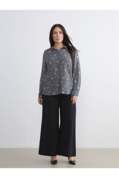 LC Waikiki Loose Fitted Trousers with Wide Leg for Women