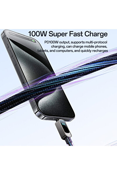 Yesido Type-C Cable Super Fast Charging 100W, 5A CA179, 1.2 m