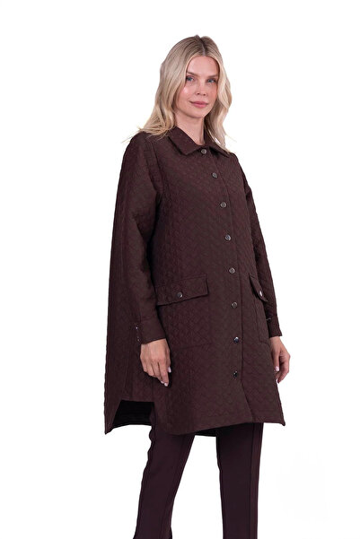 Invee Quilted Brown Jacket 6879