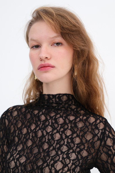 Addax Lace Transparent Blouse B17693