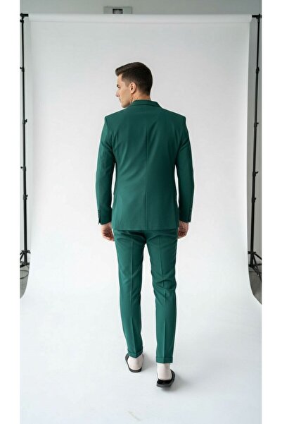 Plus Scorpion بدلة رجالية بزر واحد قصة ضيقة - مجموعة أنيقة للمكتب والمناسبات