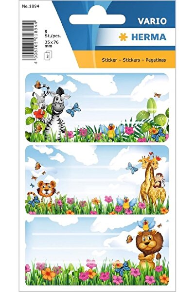 Herma School labels, Jungle, 76x35mm, 9 pieces