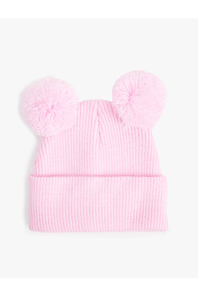 Koton Pompom Detailed Knitwear Beanie