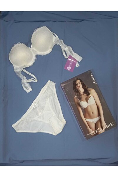 GECEGÖLGE Full Bra Slip Set Ecru