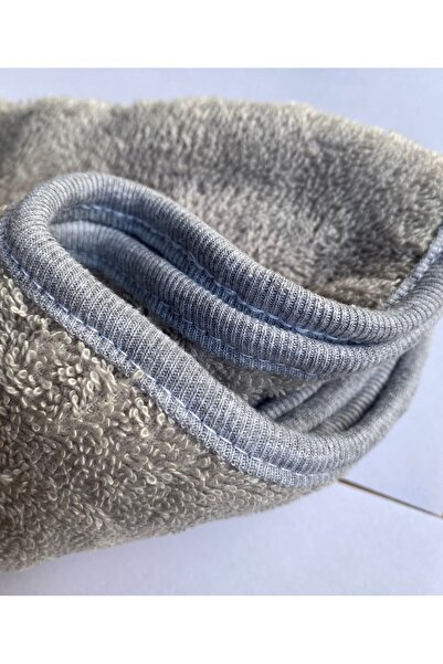 ASEV HOME Elastic Adjustable 100% Cotton Hair Cap Hair Towel Gray – Shower and Hairdressing Cap