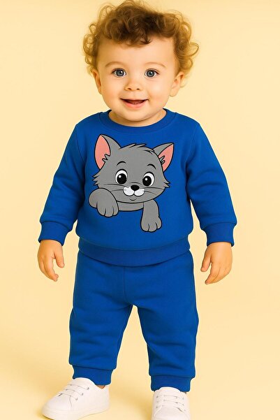 playwear Σετ φόρμας με στάμπα SWEET CAT για ΗΛΙΚΙΕΣ 3-4-5-6-7-8-9-10-11-12