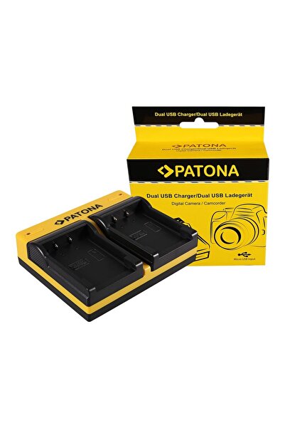 Patona Încărcător dublu pentru Casio NP-20 Exilim EXM1 EX-M1 EXM2 EX-M2 EXM20 EX-M20 EXS1 incl. Micro-USB