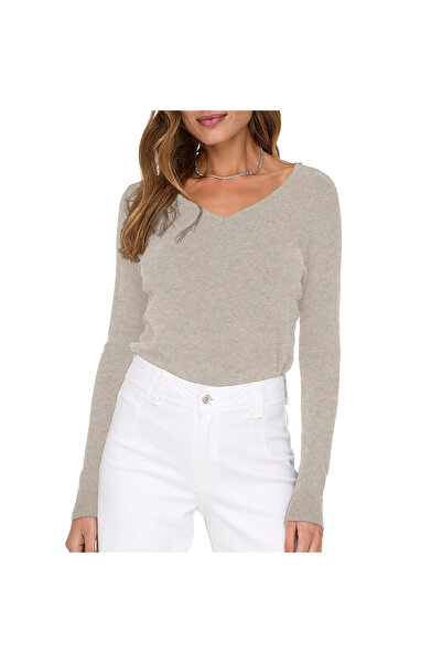 ONLY Onlvenice Life Ls Vneck Pullover Knt Nca Women's V-Neck Knitwear Sweater