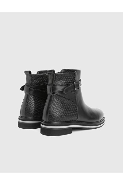 İLVİ Palma Genuine Leather Black Women's Boots