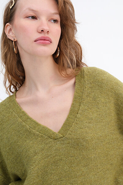 Addax V-Neck Knitwear Sweater K3379-A11