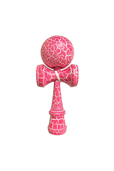 NEXTLY Professional Crackle Kendama, Pink, 18x7cm - Enhanced Grip & Balance