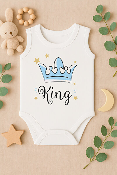 SVART WEAR بدلة أطفال من Sürprise Hamile مطبوع مصنوعة من القطن بنسبة 100% مع ...