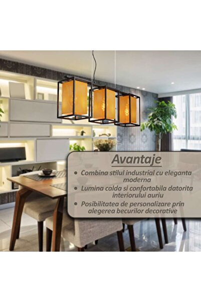 NEXTLY Contemporary Elegance Black-Gold LED Chandelier, 3-Light, Geometric Design, Indoor Fixture