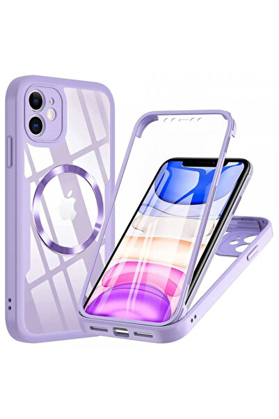 Apple Husa MagSafe pentru iPhone 12, Techsuit, ColorVerse 360, Mov