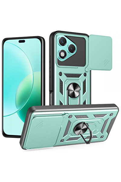 HONOR Husa pentru 400 Lite, Techsuit, CamShield, Verde