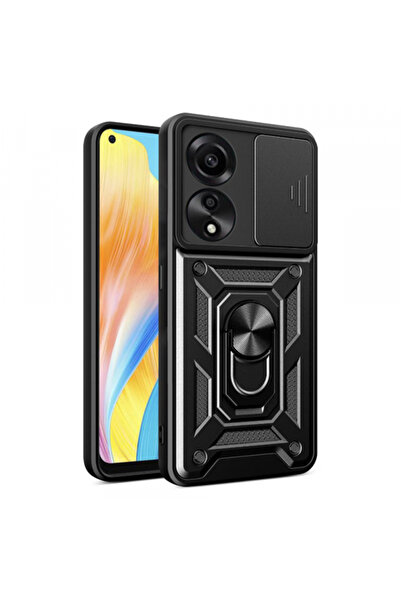 OPPO Husa pentru A78 4G, Techsuit, CamShield, Neagra