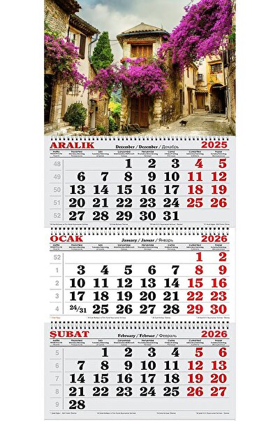 GENC DIJITAL BASKI 2026 Yılı Gemici Takvimi ---BEGONVİL SOKAĞI