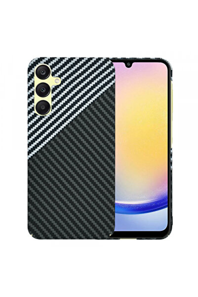 Samsung Husa pentru Galaxy A25 A256, Techsuit, Carbonite FiberShell, Neagra Gri