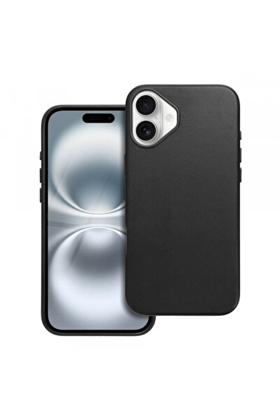 Apple Husa MagSafe pentru iPhone 16 Plus, OEM, Leather Mag, Neagra