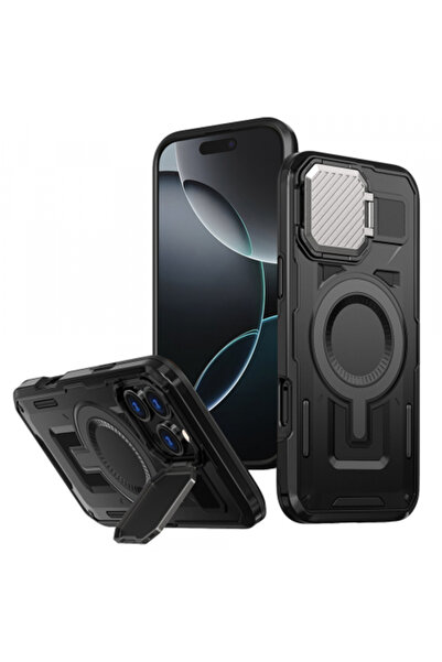 Apple Husa MagSafe pentru iPhone 16 Pro, Techsuit, CamVault, Neagra