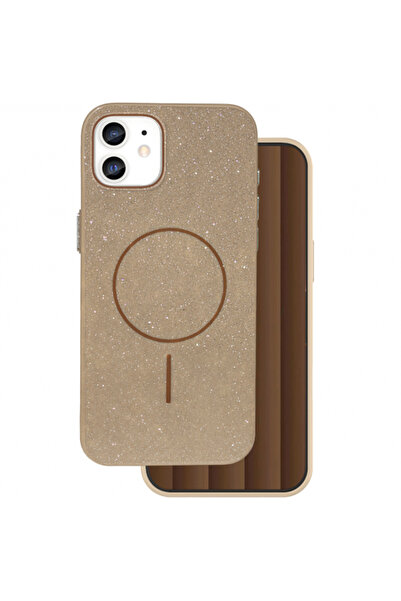 Apple Husa MagSafe pentru iPhone 11, OEM, Glitter Thin Mag, Maro