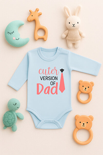 SVART WEAR Sürpriş Hamile Printed 100% Cotton Baby Bodysuit Badi Body with Sn...