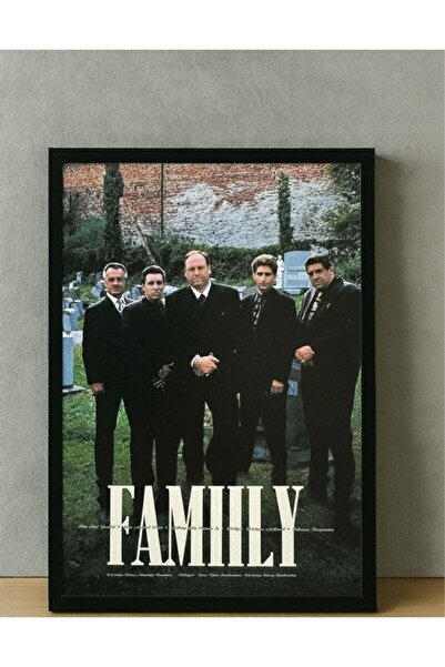 BuzzDesigns “The Sopranos – Family Concept Retro Poster” (Çerçeveli)
