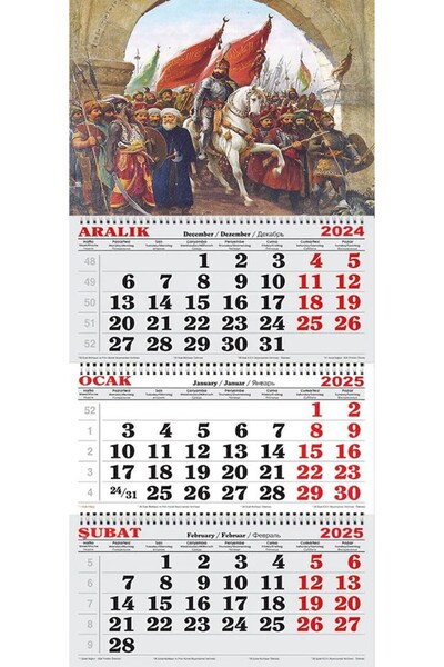 GENC DIJITAL BASKI 2026 Yılı Gemici Takvimi ---FATİH'İN İSTANBUL FETHİ