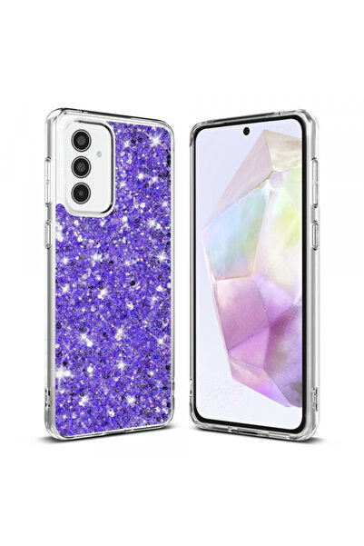 Samsung Husa pentru Galaxy A35 5G A356, Techsuit, Sparkly Glitter, Mov