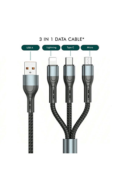 sopy كابل شاحن عالمي SP-309 لأجهزة iPhone وAndroid وأجهزة USB-C