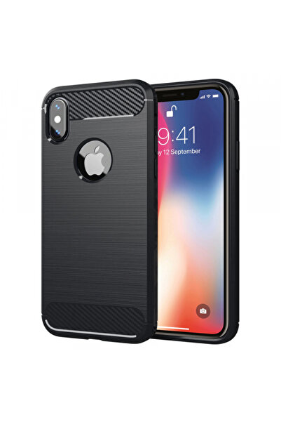 Apple Husa pentru iPhone XS / X, Techsuit, Carbon, Neagra