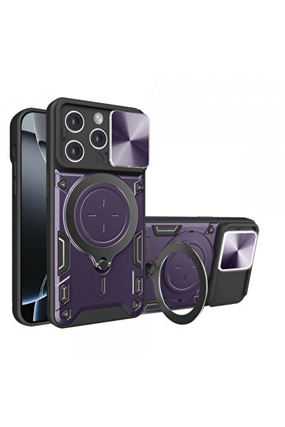 Apple Калъф за iPhone 16 Pro, Techsuit, CamGuard Pro, Лилав